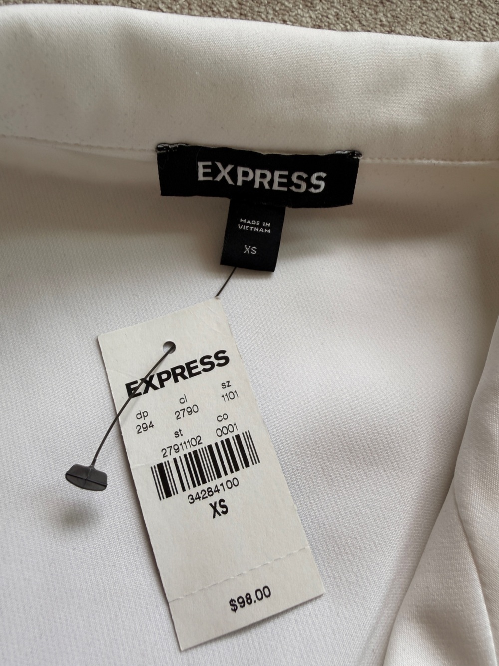 Express Women's White Tailored Blazer Dress with shorts - Picture 2 of 6